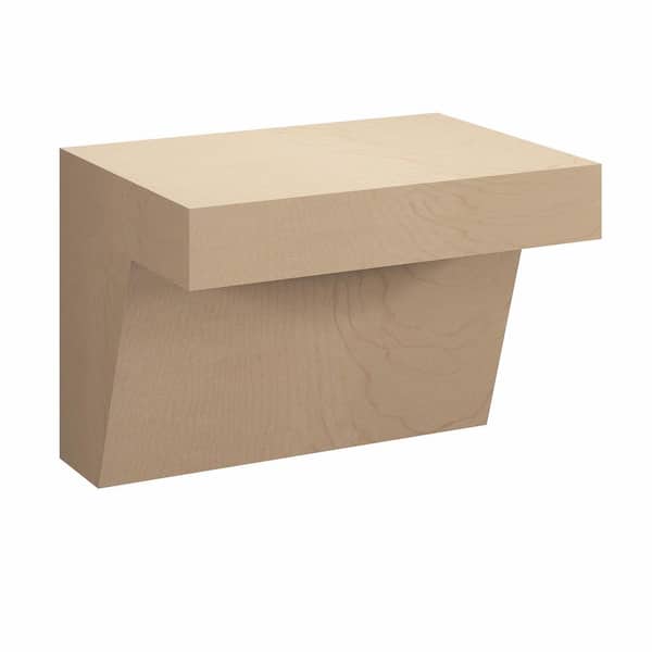 Kunal Kitchens Aberdeen Recessed 36 in. W x 23.5 in. H x 24 in. D in Caramel Assembled Hanging Wall Sink Base Plumbing Skirt