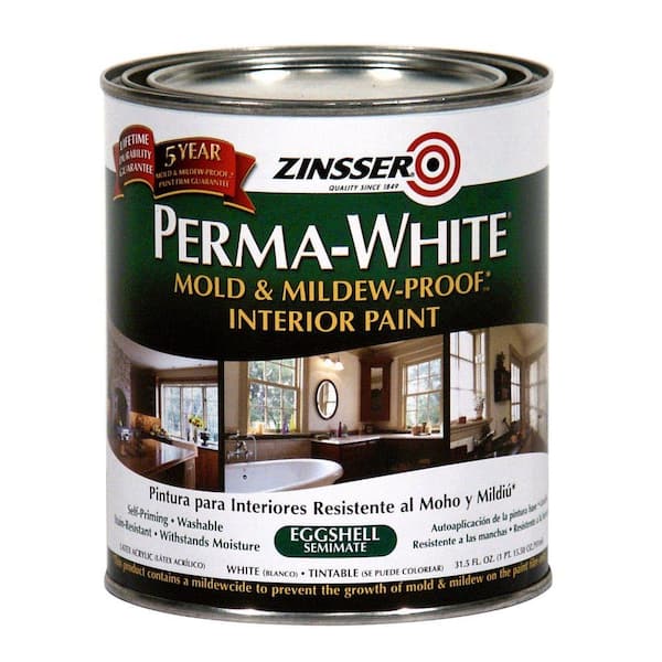 Zinsser Perma-White 1 qt. Mold & Mildew-Proof Eggshell Interior Paint (6-Pack)