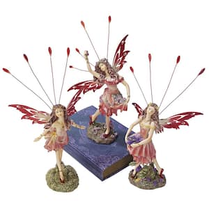 8 in. H Crosstweed Meadow Victorian Fairy Statue Collection (Set of 3)