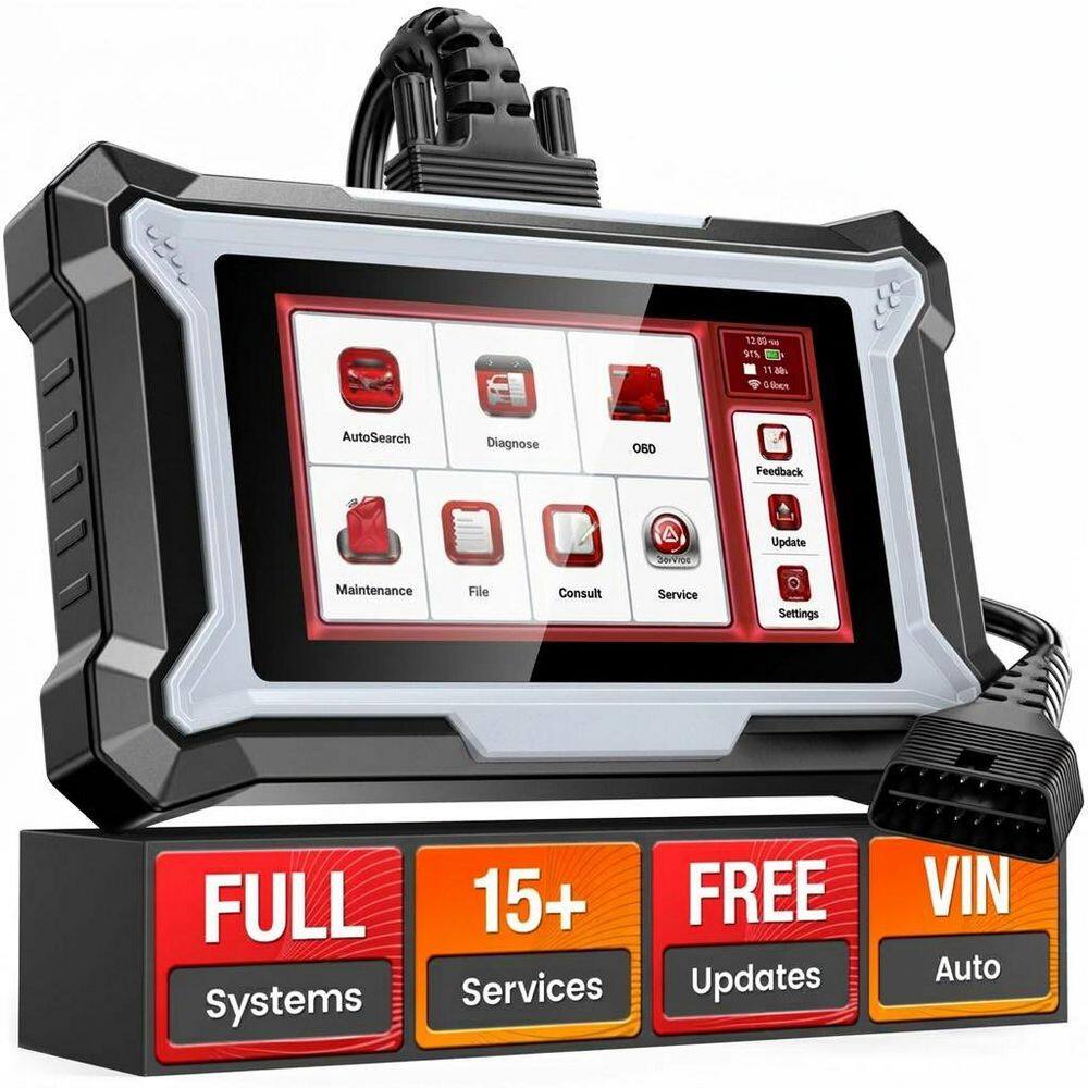 Full System OBD2 Scanner with 15 Reset Services Oil Reset BMS Brake DPF Injector Coding ABS Bleeding AutoVIN price history on PriceWatchPro