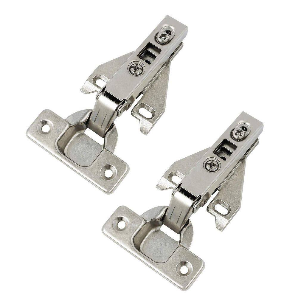 2 Pack Face Frame Cabinet Hinges 105° Full Overlay Concealed Clip On Satin Nickel Kitchen Door Hinges price history on PriceWatchPro