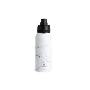 32 oz. Stainless Steel Jumbo White Marble Bottle