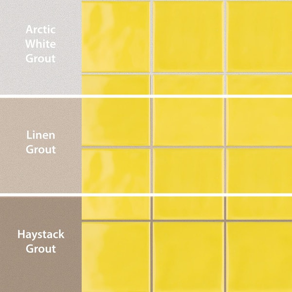 Merola Tile Twist Square Yellow Lemon 11-3/4 in. x 11-3/4 in. Ceramic Mosaic (9.79 sq. ft. /Case)