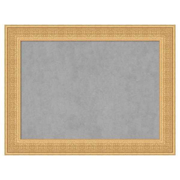 Amanti Art Trellis Gold 34 in. x 26 in. Framed Magnetic Board