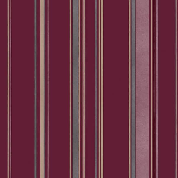 Unbranded Smart Stripes 3 Red Casual Stripe Matte Finish Non-Pasted Vinyl on Non-Woven Wallpaper Sample