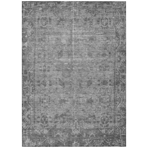 Addison Rugs Chantille Machine Washable Indoor/Outdoor Abstract ACN1228 Gray 8 ft. x 10 ft. Area Rug
