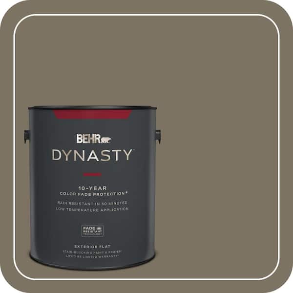 BEHR DYNASTY 1 Gal. #N320-6A Ash Brown Flat Exterior Stain-Blocking Paint and Primer