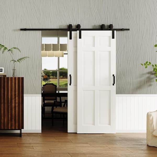 TENONER 52 in. x 84 in. (Double 30 in.Doors) White, MDF and DIY