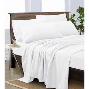 Super Soft White Queen Microfiber Sheet Set