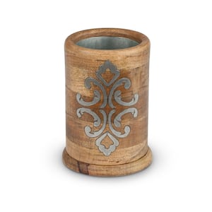 Heritage Collection Wood and Metal Inlay Wine Chiller