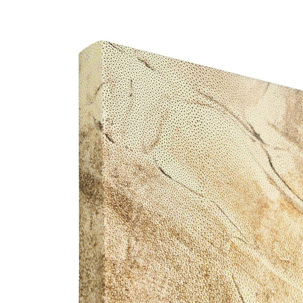 Golden Layers II 72" x 22" Gold Shagreen Abstract Canvas Wall Art