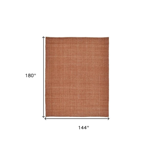 12 x 15 Orange Solid Color Area Rug