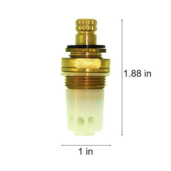 1 7/8 in. 16 pt Broach Hot Side Stem for Central Brass Replaces G-353-EWH