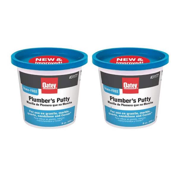 Oatey 9 oz. Stain-Free Plumber's Putty (2-Pack)