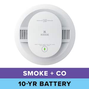 10-Year Battery-Powered Smoke and Carbon Monoxide Detector with Voice Alerts, 30CUD10-V