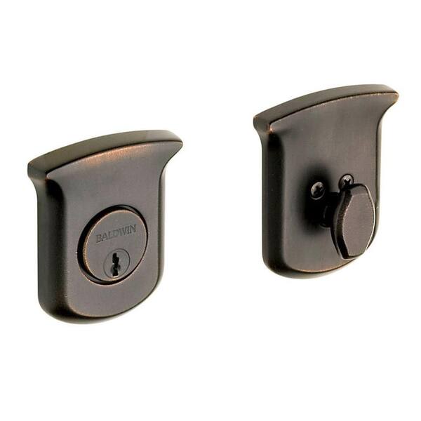 Baldwin Tahoe Single Cylinder Distressed Venetian Bronze Deadbolt