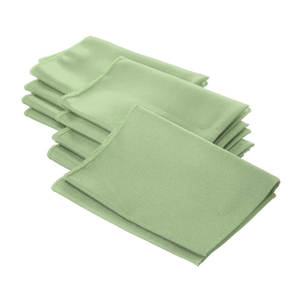 18 in. x 18 in. Sage Polyester Poplin Napkin (10-Pack)