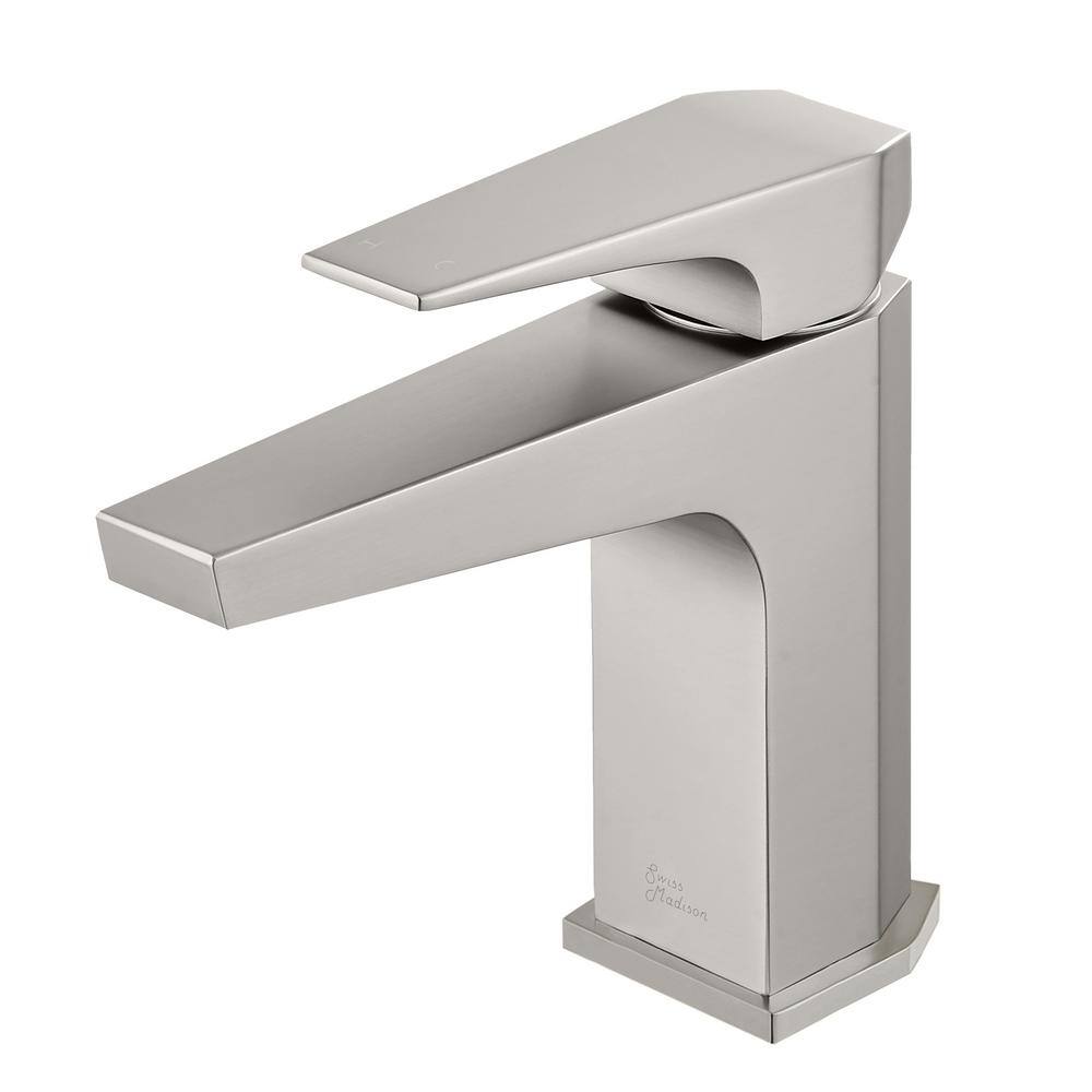 Brushed Nickel Single-Handle Bathroom Faucet