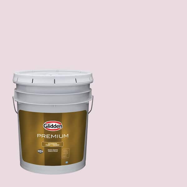 Glidden Premium 5 gal. Magic Moments PPG1046-2 Satin Exterior Latex Paint