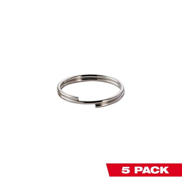 Milwaukee 1-1/2 in. 2 lbs. Lanyard Split Ring (5-Piece)