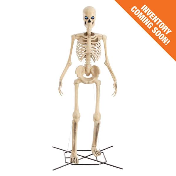 12 ft. Grave & Bones Giant-Sized Skelly with LifeEyes™ LCD Eyes H5