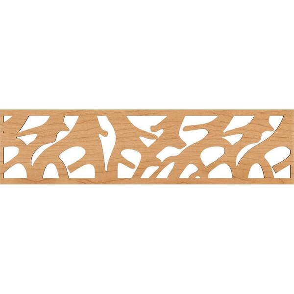 Ekena Millwork Manton Fretwork 0.25 in. D x 47 in. W x 12 in. L Maple Wood Panel Moulding