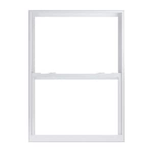 35.875 in. x 49.5 in. 70 Series Low-E Argon SC Glass Single Hung White Vinyl Impact FL Flange Window, Screen Incl
