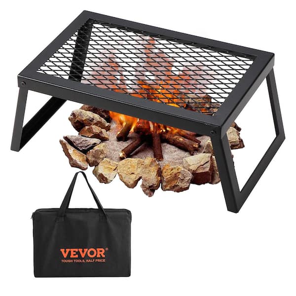 VEVOR Folding Campfire Grill, Heavy Duty Steel Mesh Grate, 18 in. Portable Camping Grates Over Fire Pit, Camp Fire Cooking ZDYYKJZDG18120J5TV0-0809 - The Home Depot VEVOR Folding Campfire Grill, Heavy Duty Steel Mesh Grate, 18 in. Portable Camping Grates Over Fire Pit, Camp Fire Cooking ZDYYKJZDG18120J5TV0-0809 - The Home Depot