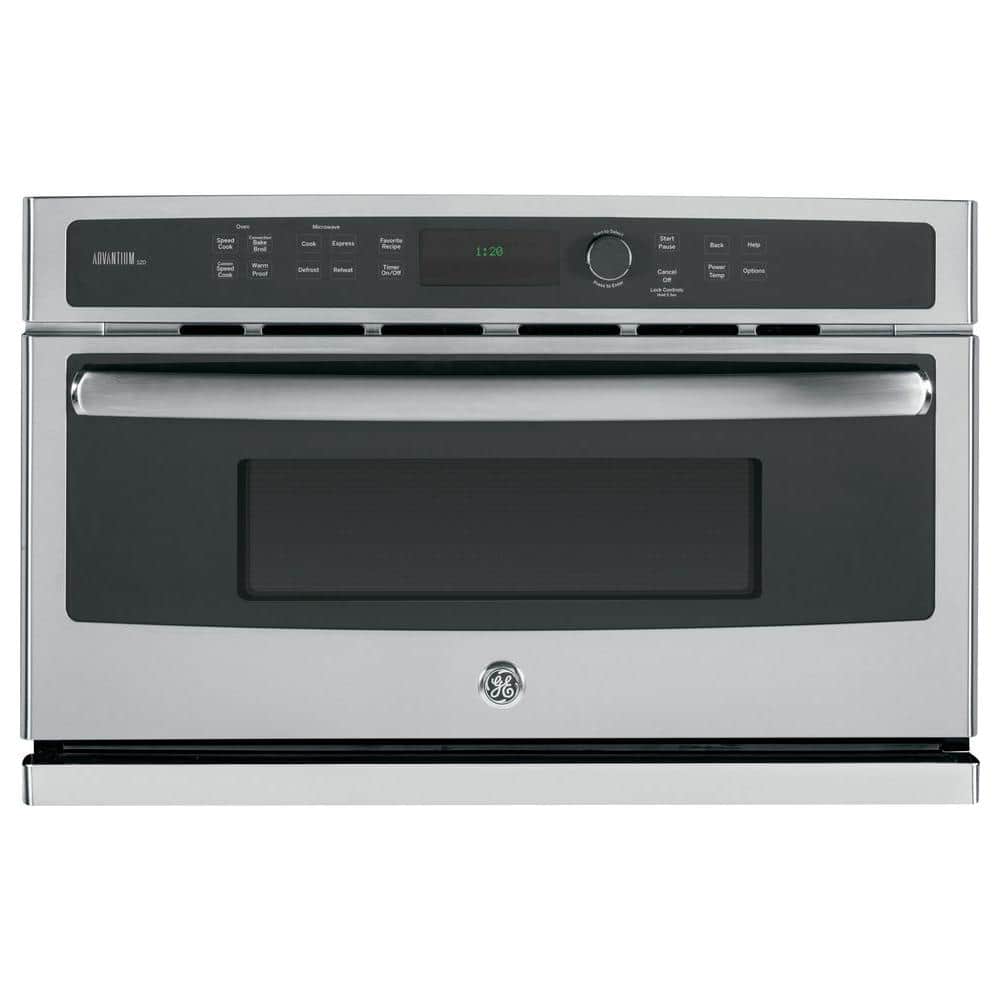 Profile 30 in Single Residential Electric Wall Oven with and 120V Advantium Technology in. Stainless Steel