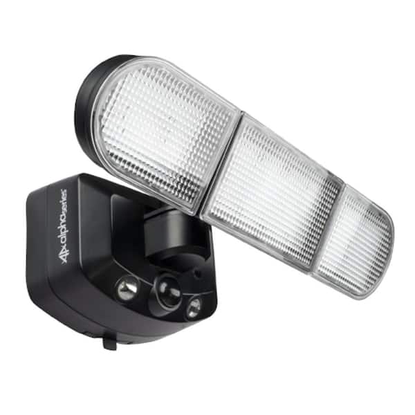 Swann Alpha Series 1,200 Lumens 180-Degree Motion Activated Flood Light, Adjustable Heads and SwannForce Lights with Remote