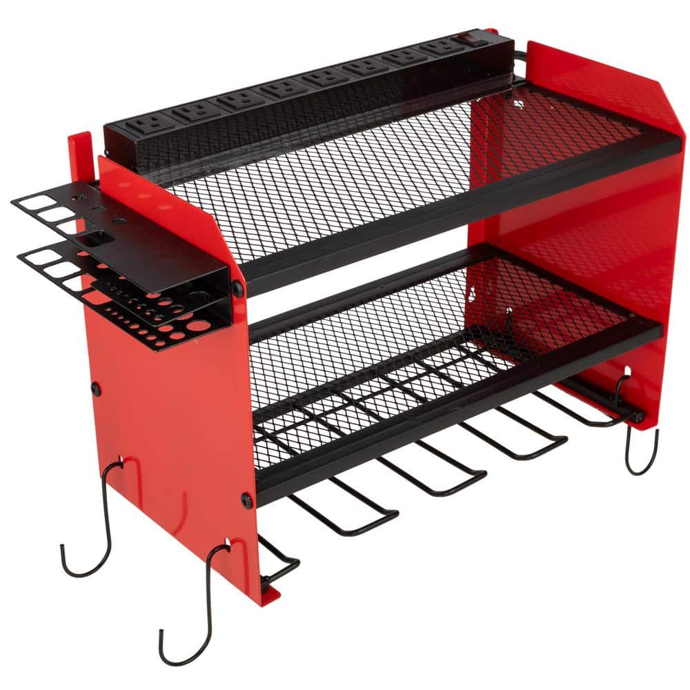 Stalwart Power Tool Organizer Wall Mount with Charging Station