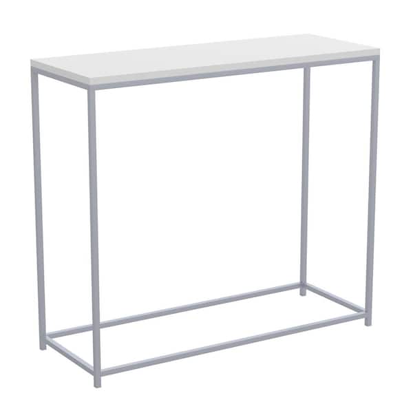 Unbranded Safdie and Co. 31 in. White Rectangle Wood Console Table