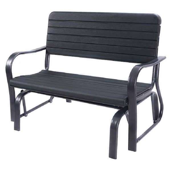 Costway 2-Person Steel Outdoor Patio Swing Porch Rocker Glider Bench