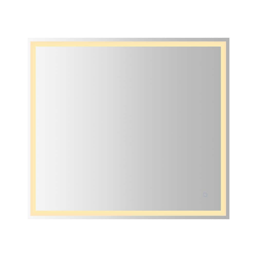 Pax 40" x 36" Polished Frameless LED Bathroom Vanity Mirror