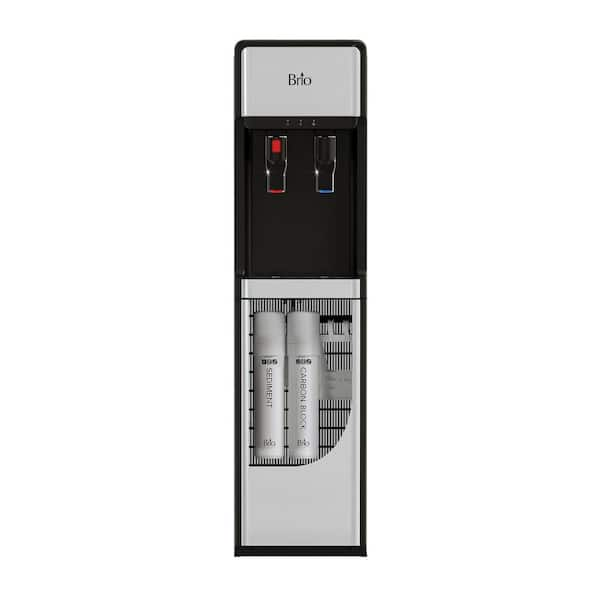 Brio Slimline Bottle less Water Dispenser 2 Stage Filtration, Paddle Dispensing, Hot and Cold