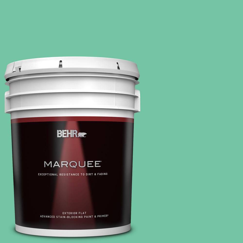 BEHR MARQUEE 5 gal. P4204A Gem Silica Flat Exterior Paint & Primer