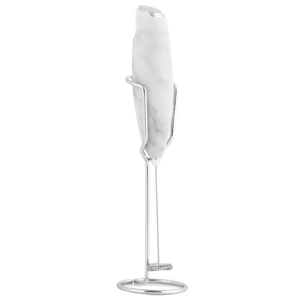 Zulay Kitchen Pro Milk Frothier Wand Ultra High-Speed Handheld Frothier - Marble