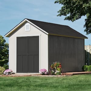 Meridian Do-It-Yourself  8 ft. x 12 ft. Ranch style Backyard Wood Storage Shed with Floor system  (96 sq. ft)