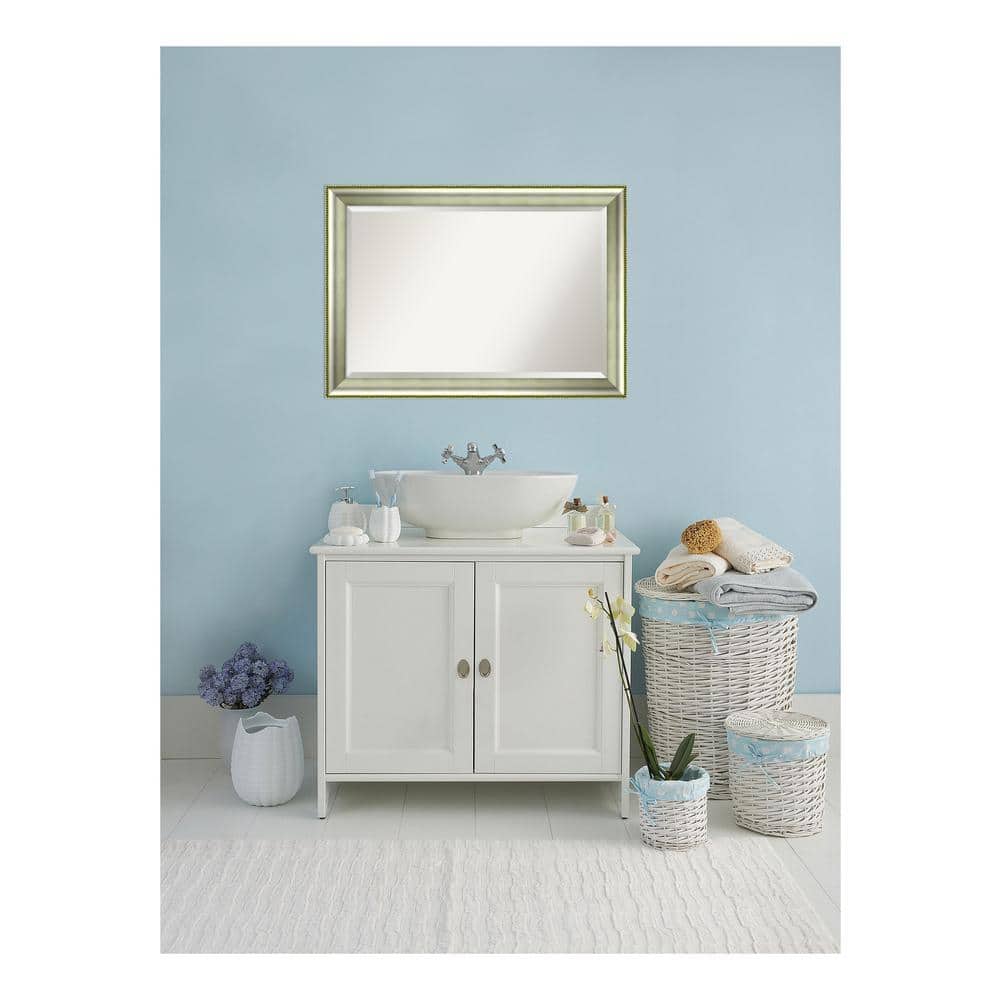 Vegas 41 in. W x 29 in. H Framed Rectangular Beveled Edge Bathroom Vanity M