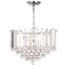 SAFAVIEH Hampton 2-Light Chrome/Clear Crystal Hanging Pendant
