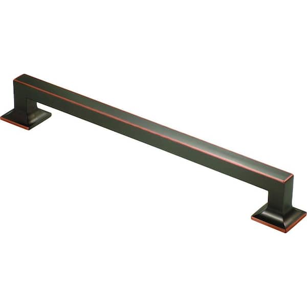 HICKORY HARDWARE Studio Collection 13 in. Center-to-Center Oil-Rubbed Bronze Appliance Pull