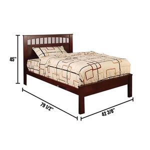 Carus Twin Bed in Cherry finish
