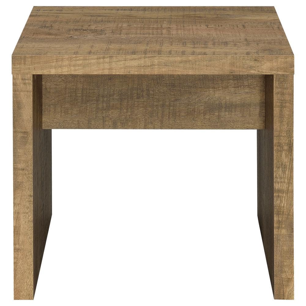 Rustic Brown Mango Wood Square End Table