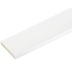1 in. x 5-1/2 in. x 8 ft. White PVC Trim (4-Pack)
