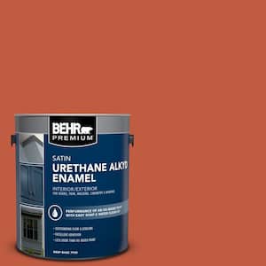 1 gal. #M180-7 Deep Fire Urethane Alkyd Satin Enamel Interior/Exterior Paint