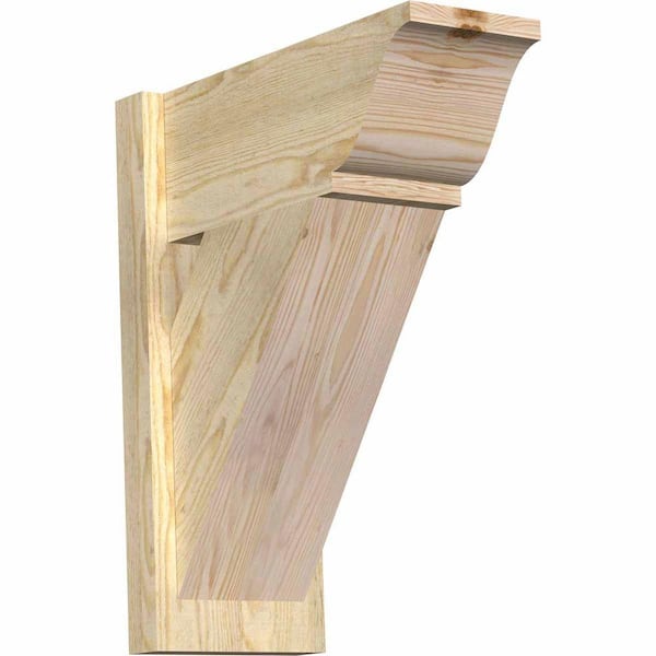 Ekena Millwork 8 in. x 22 in. x 18 in. Traditional Rough Sawn Douglas Fir Outlooker