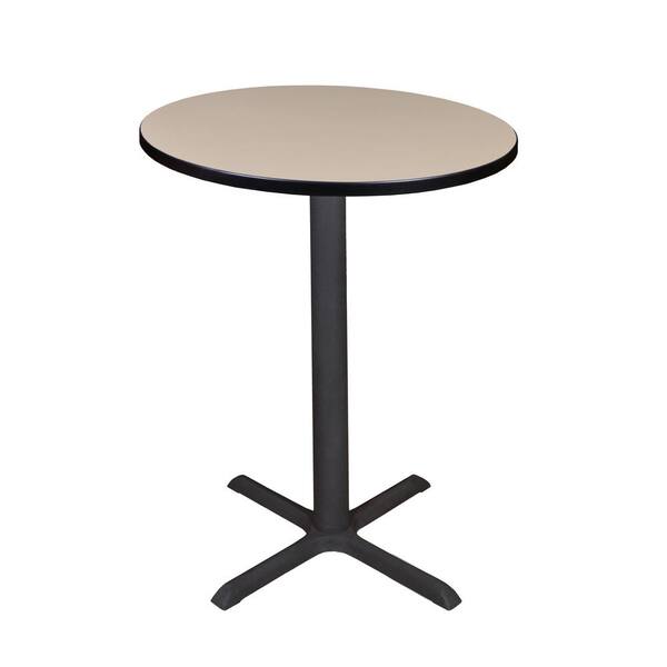 Regency Cain Beige 30 in. Round Cafe Table