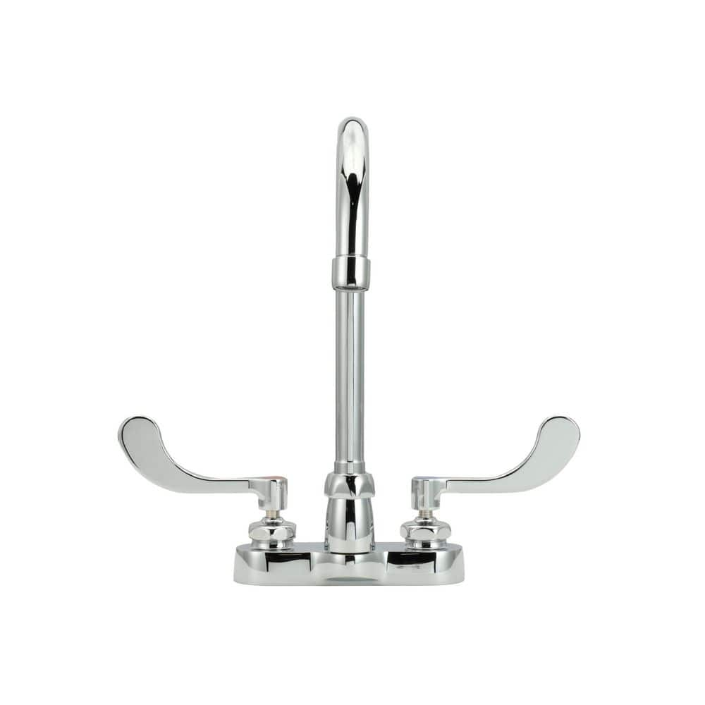 UPC 670240367760 product image for AquaSpec Gooseneck Faucet 4 in. Centerset 53/8 in. Spout 0.5 GPM Vandal-Resistan | upcitemdb.com