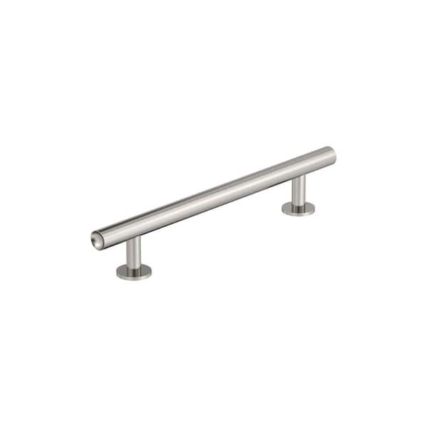 Radius 5-1/16 in. (128mm) Modern Polished Nickel Bar Cabinet Pull