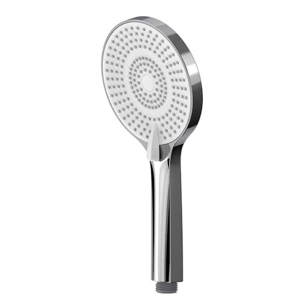 Minimalist 1-Spray Wall Mounted Multifunction with Round Handheld Shower in Chrome